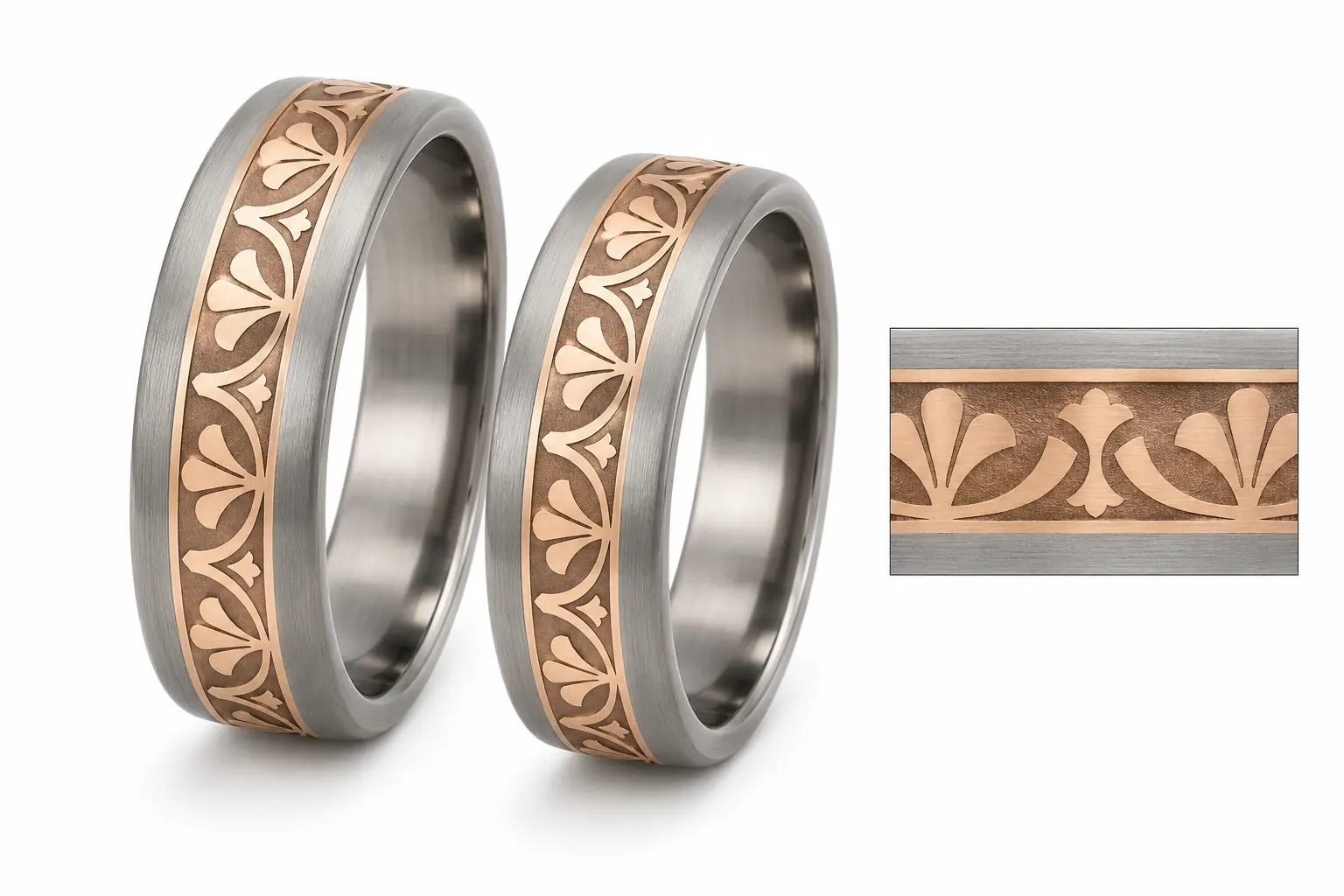 Legyezőornamentika karikagyűrű látványterv